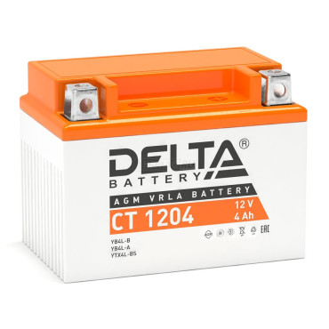 Delta CT 1204 — аккумулятор 4 Ач, 50 А, обратной полярности