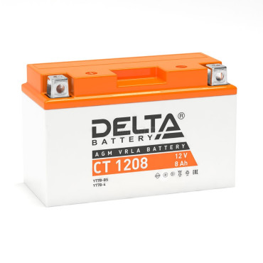 Delta CT 1208 — аккумулятор 8 Ач, 110 А, прямой полярности