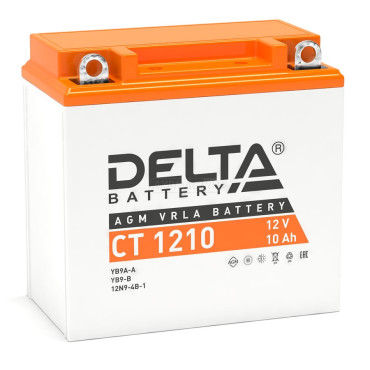 Delta CT 1210 — аккумулятор 10 Ач, 100 А, прямой полярности