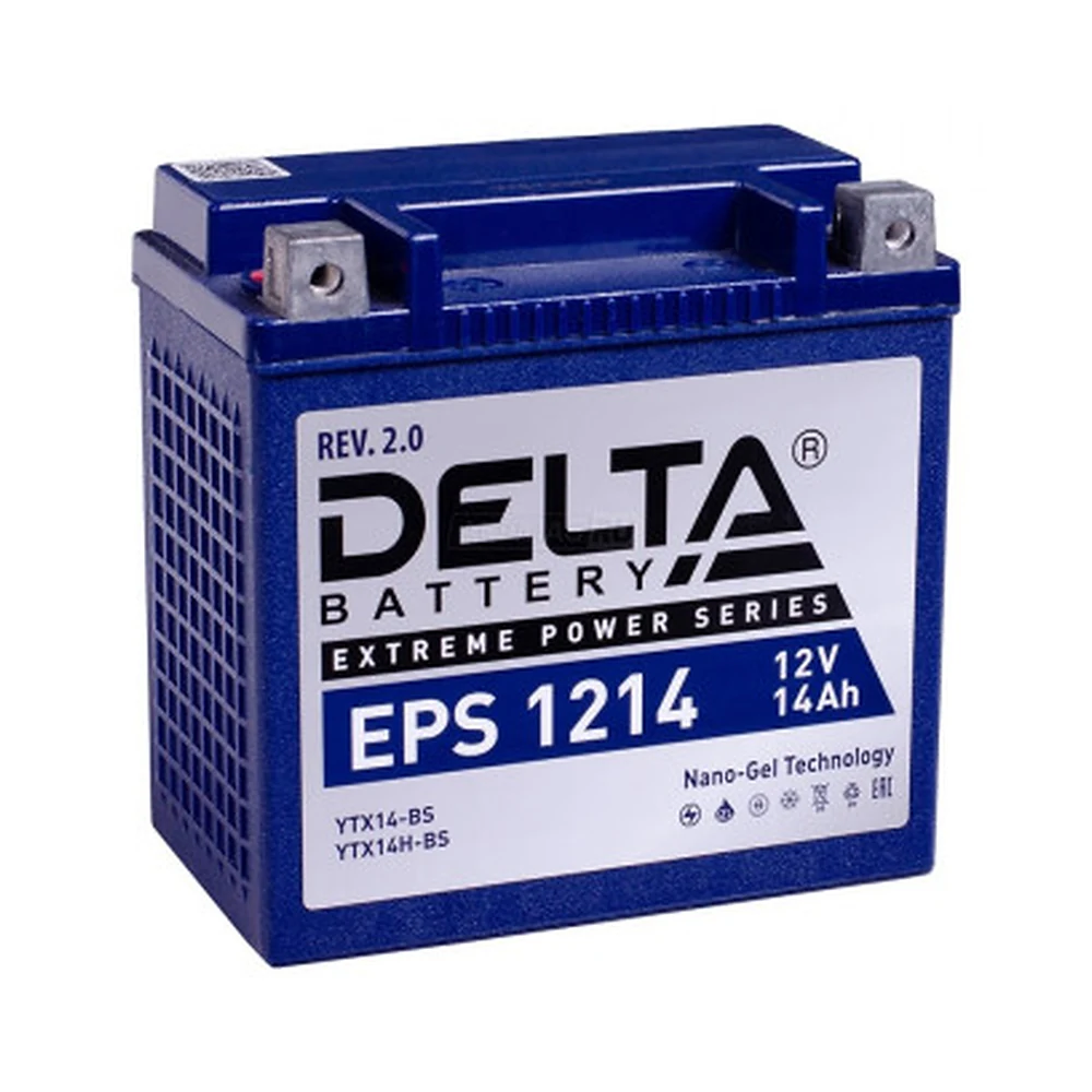 Delta EPS 1214 — аккумулятор 12 Ач, 210 А, прямой полярности