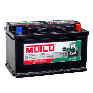 MUTLU AGM 80R — аккумулятор 80 Ач, 800 А, обратной полярности