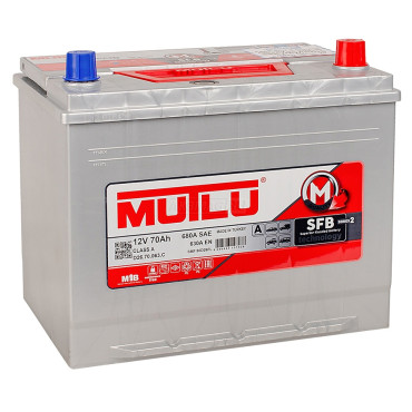 MUTLU Mega Calcium 70R (80D26L) — аккумулятор 70 Ач, 630 А, обратной полярности