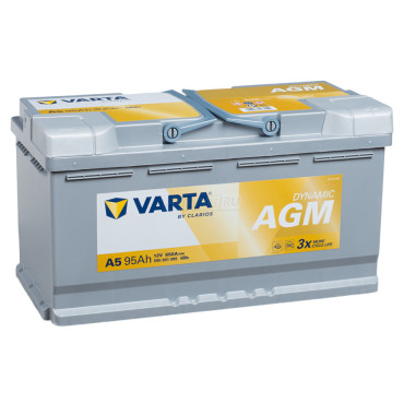 Varta AGM 95 Ah О.П. A5 — аккумулятор 95 Ач, 850 А, обратной полярности