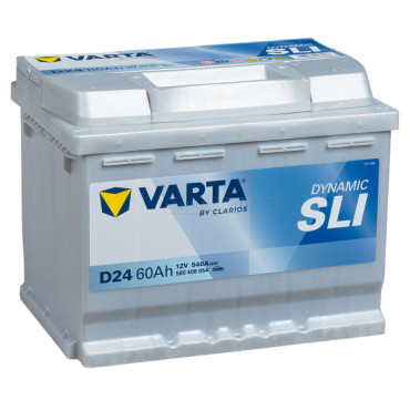 Varta SLI 60 Ah О.П. D24 — аккумулятор 60 Ач, 540 А, обратной полярности