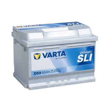 Varta SLI 60 Ah О.П. низкая D59 — аккумулятор 60 Ач, 540 А, обратной полярности