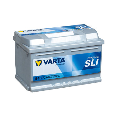 Varta SLI 72 Ah О.П. низкий E43 — аккумулятор 72 Ач, 680 А, обратной полярности