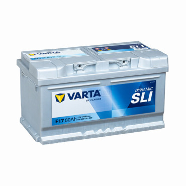 Varta SLI 80 Ah О.П. низкий F17 — аккумулятор 80 Ач, 740 А, обратной полярности